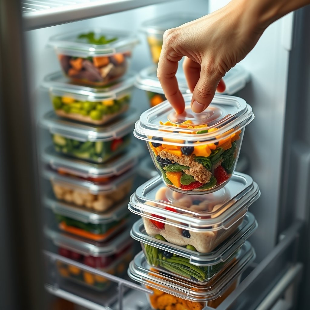 GoodCook Meal Prep Containers 25 Piece Set in action
