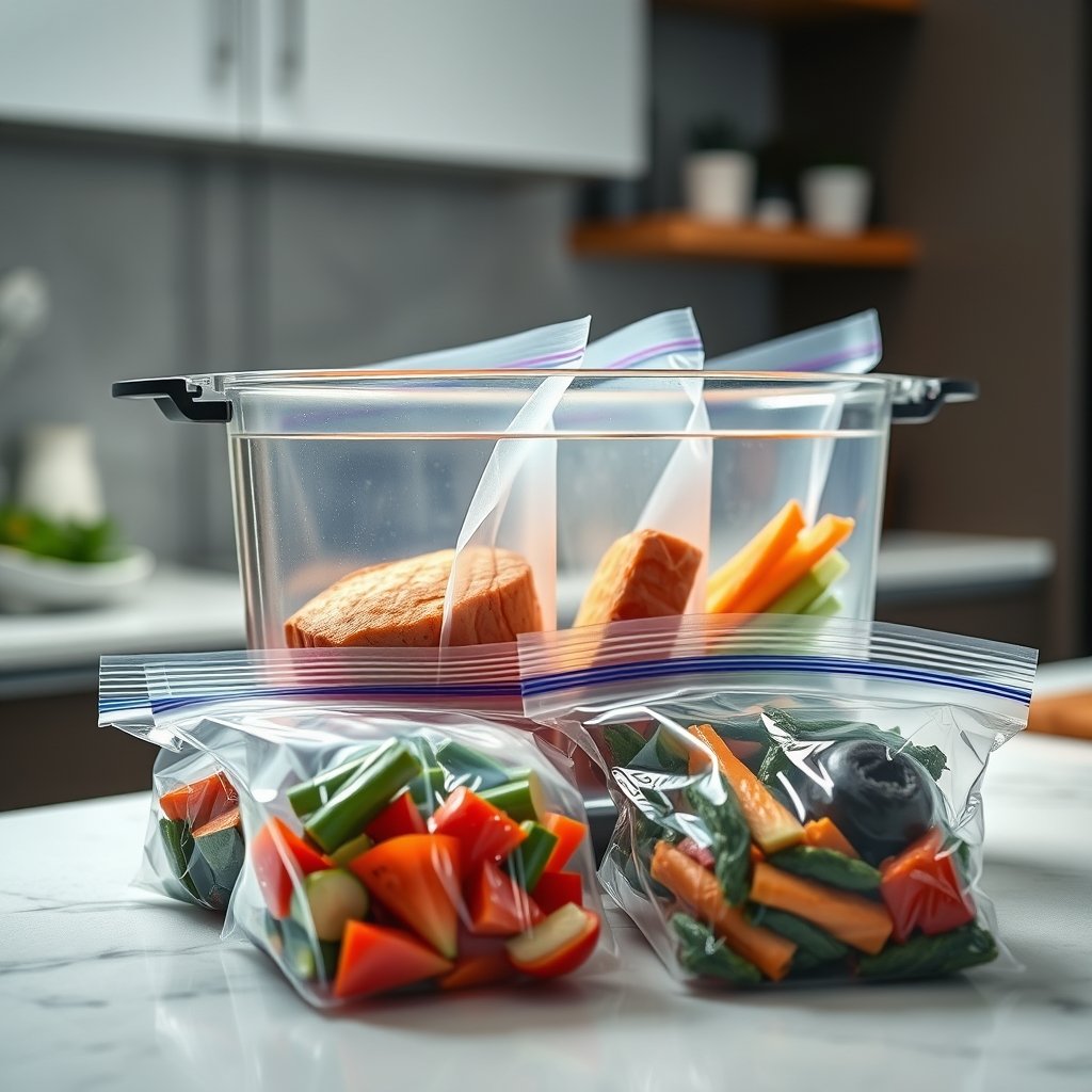 Vacuum Bags: 3 Ultimate Steps For Amazing Food Storage Solution 2026 2 FoodSaver Compatible BPA-Free Vacuum Bags in action