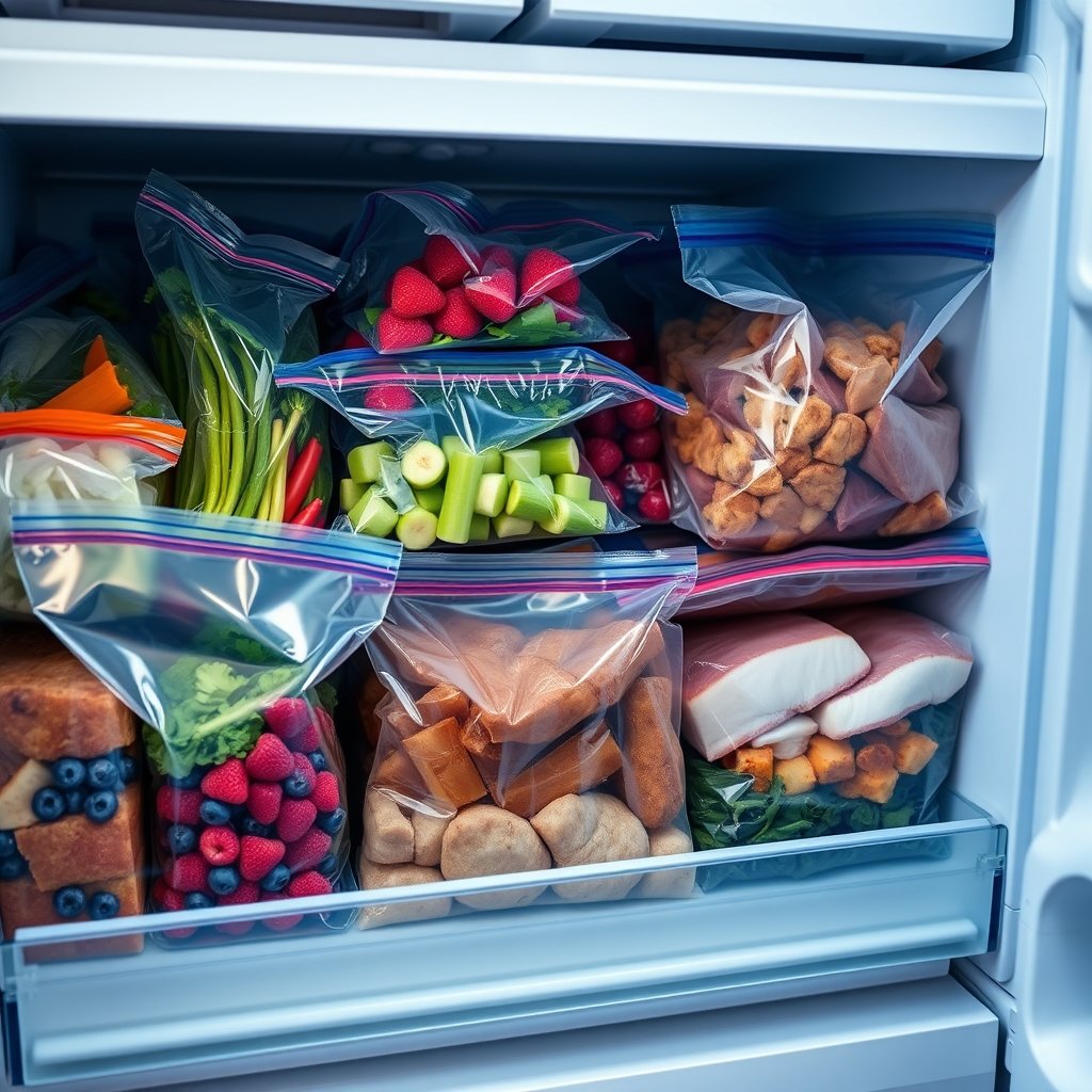 Freezer Bags: 7 Ultimate Secrets For Easy Food Storage In 2026 2 Hefty Slider Freezer Bags Gallon Size in action