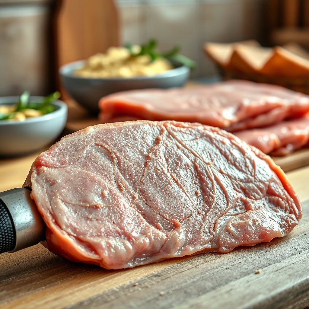 best meat tenderizer mallet in action