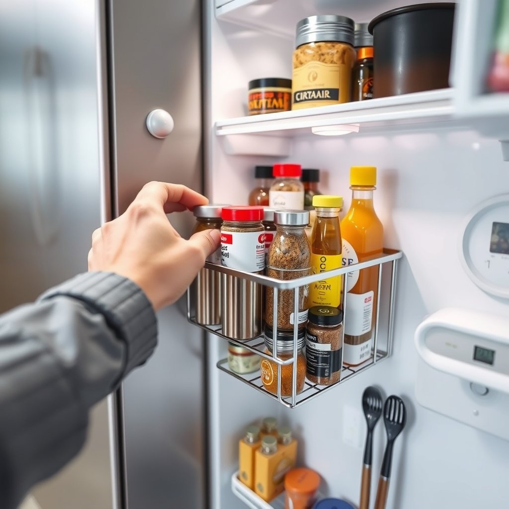 Magnetic Spice: 6 Ultimate Steps For Amazing Kitchen Storage 2026 2 Magnetic Spice Rack in action